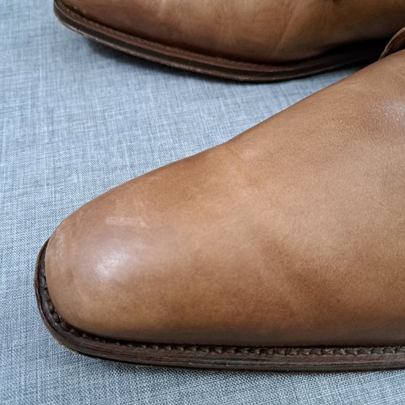 Broletto Men's Brown Leather Lace Up Oxford Derby Shoes Size 12 M Made in Italy - Picture 11 of 14